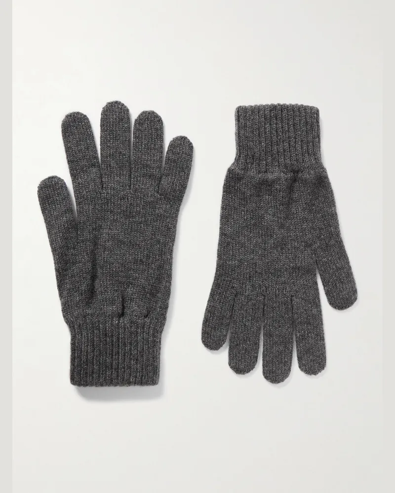 Johnstons of Elgin Handschuhe aus Kaschmir Grau