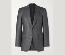 Dyllan Wool, Silk and Linen-Blend Blazer