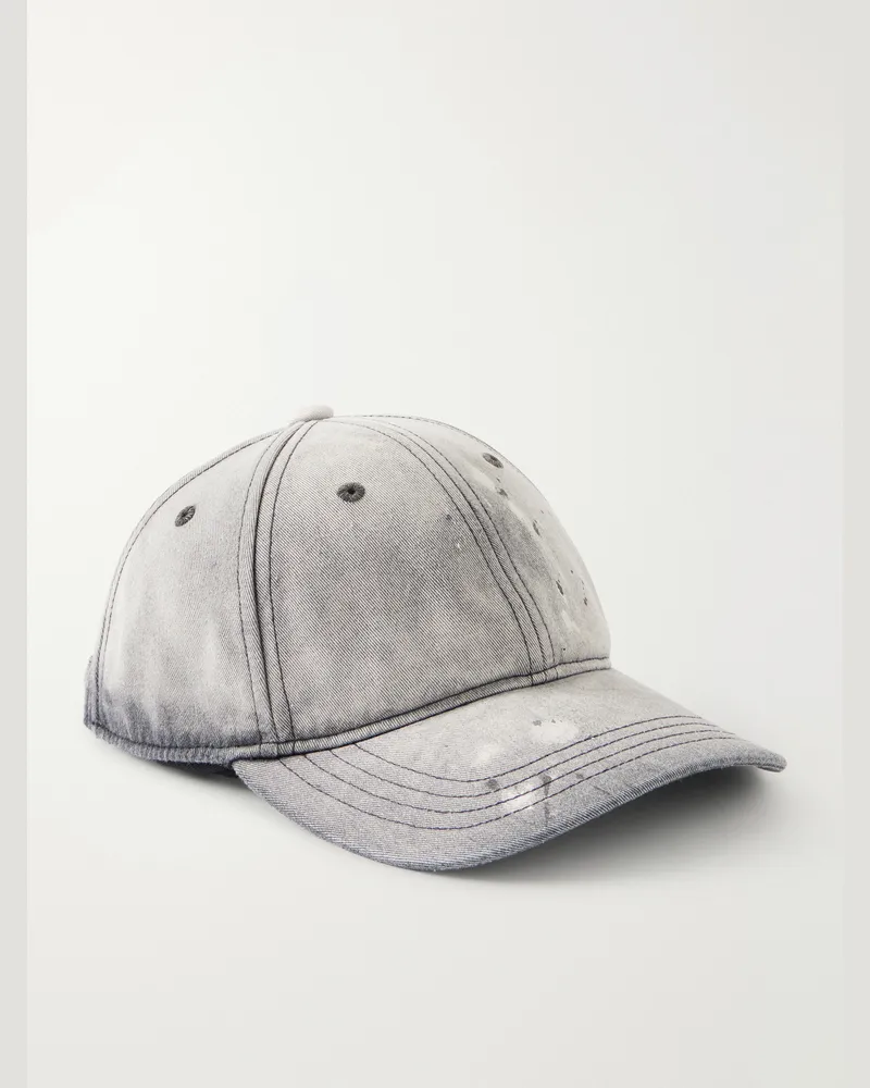 Our Legacy Distressed Denim Cap Gray