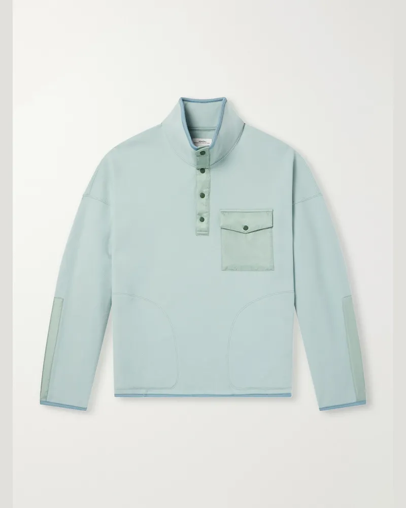 Visvim Barlow Wool-Fleece Sweatshirt Green