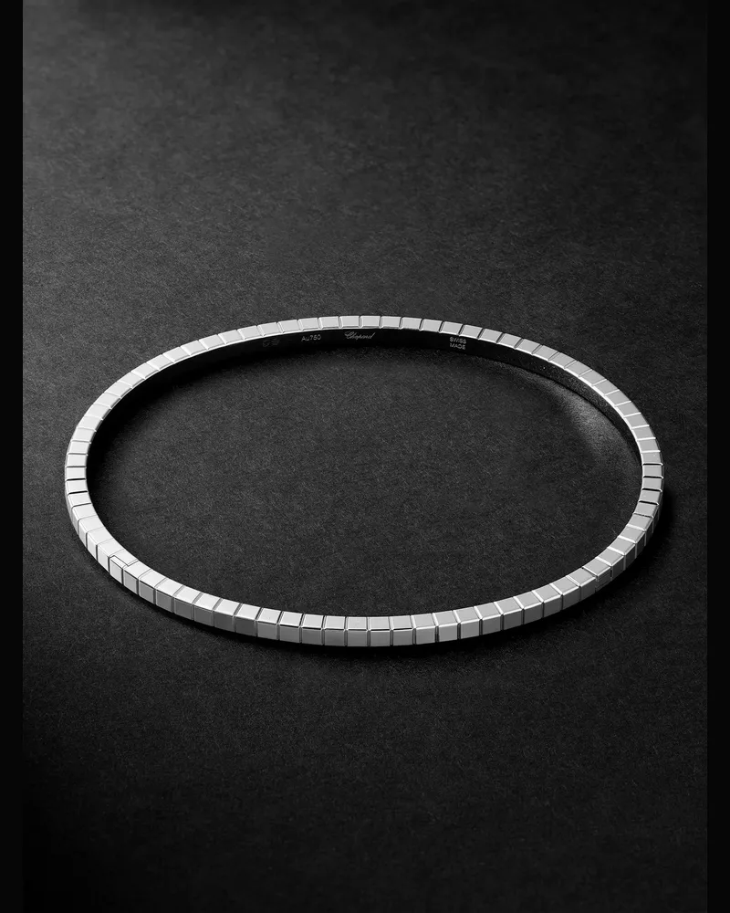 Chopard Ice Cube Armband aus 18 Karat Weißgold Silber
