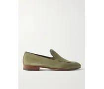 Truro Loafers aus Veloursleder mit Lederbesatz