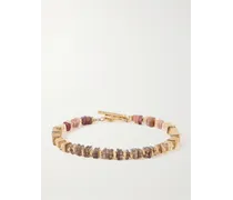 Tiber Armband mit Zierperlen aus mehreren Steinen und vergoldeten Details