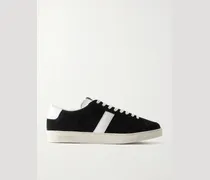 Blake Leather-Trimmed Suede Sneakers