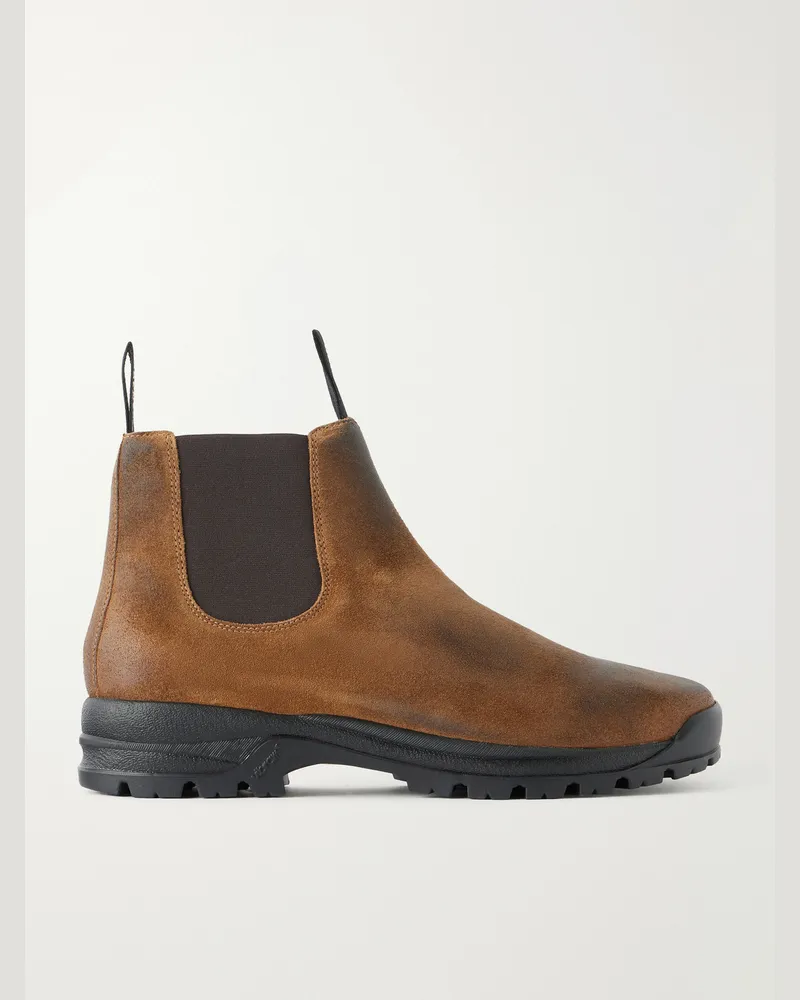 Grenson  Sneaker 94 Vegetable-Tanned Leather Chelsea Boots Brown