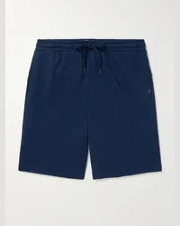 Derek Rose Quinn 1 gerade geschnittene Shorts aus Jersey aus einer Baumwoll-Modalmischung mit Kordelzugbund Blau