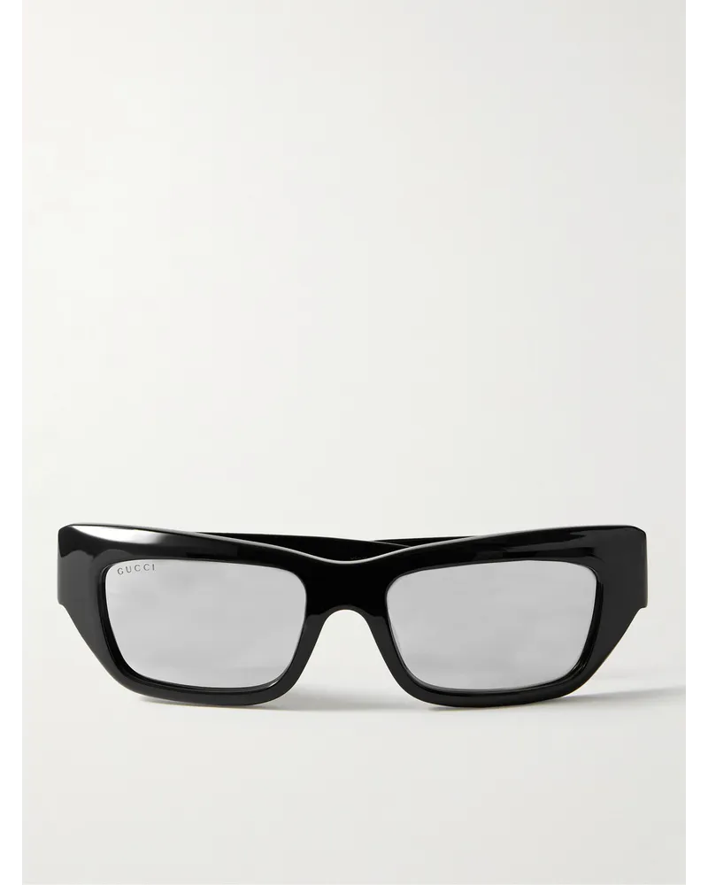 Gucci Sonnenbrille mit Cat-Eye-Rahmen aus Azetat Schwarz