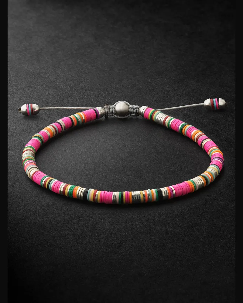 M. Cohen Malli Armband mit Zierperlen und Details aus Sterlingsilber Pink