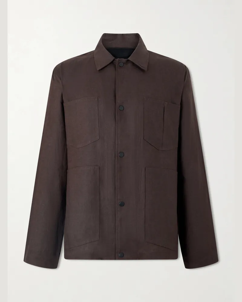 Rag & Bone Calder Linen Jacket Brown