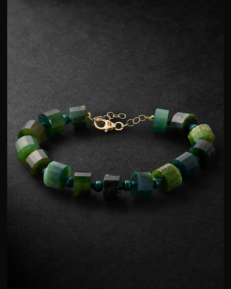 JIA JIA Armband mit Details aus Gold, Malachit und Jade Gold