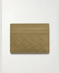 Bottega Veneta Kartenetui aus Intrecciato-Leder Neutral