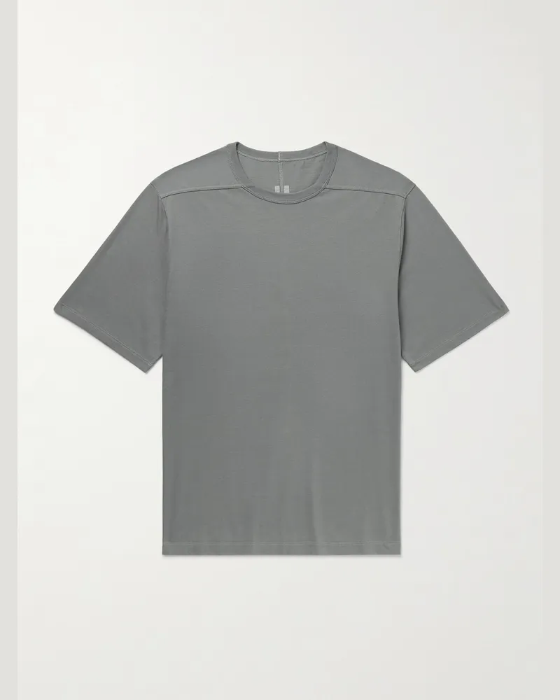 Rick Owens Brad T-Shirt aus Biobaumwoll-Jersey Grau