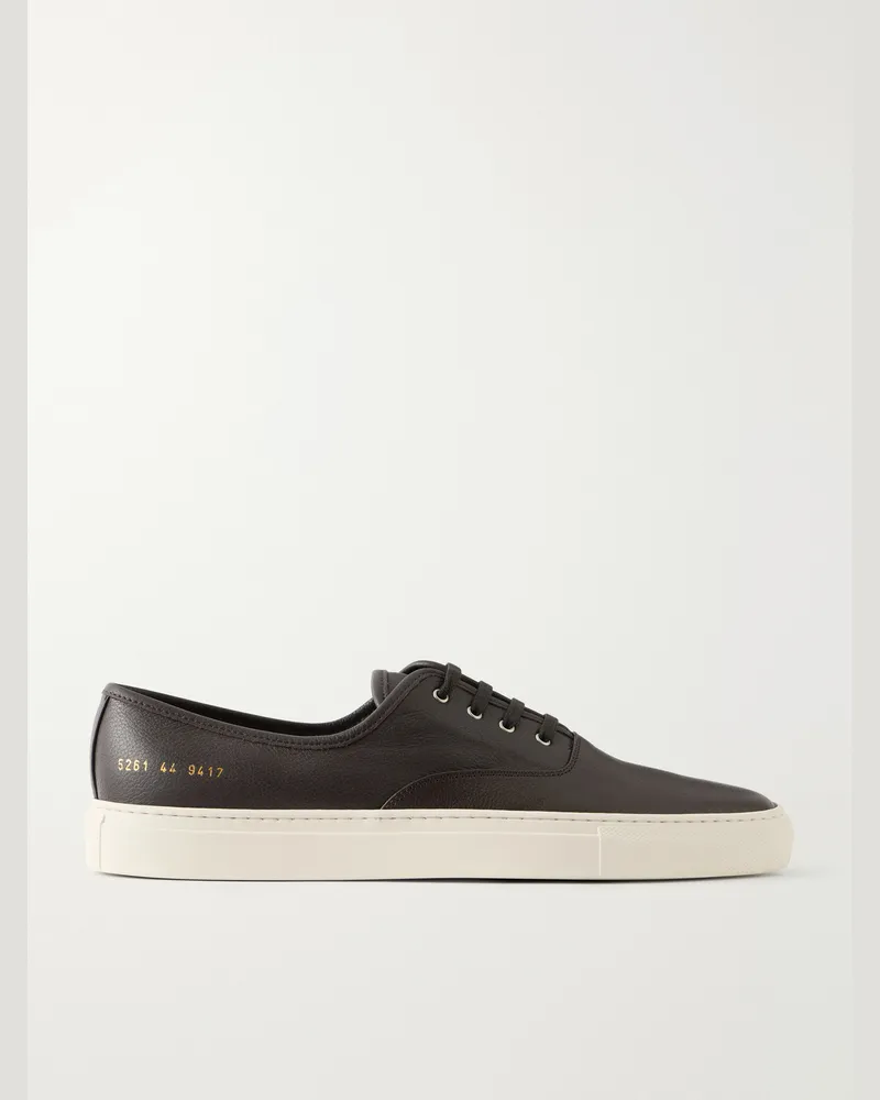 Common Projects Deck Full-Grain Leather Sneakers Brown