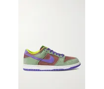 Dunk Low Mesh and Suede Sneakers