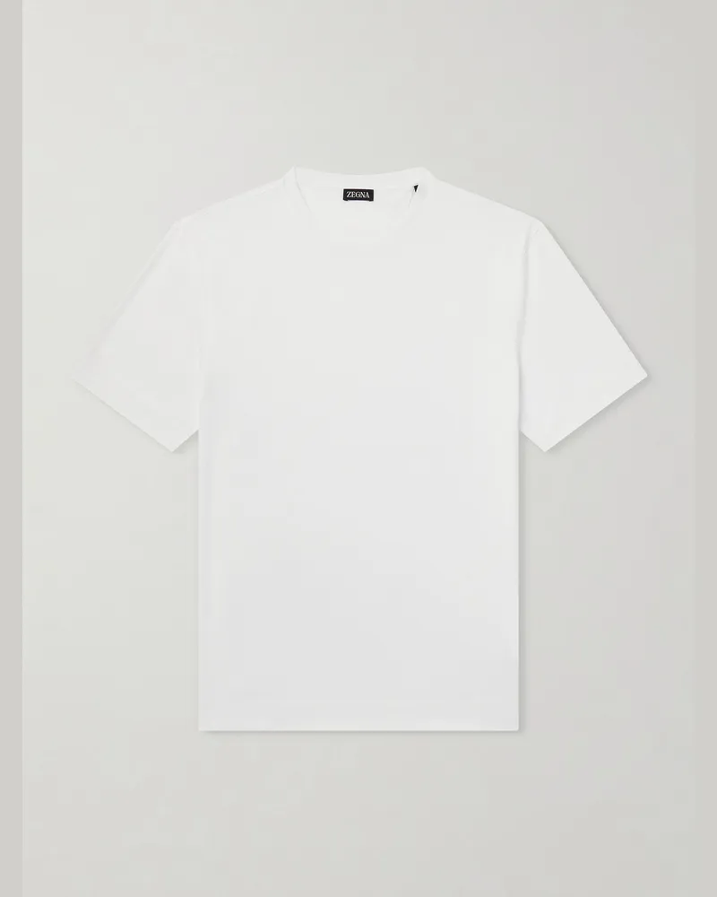 Ermenegildo Zegna Cotton-Jersey T-Shirt White