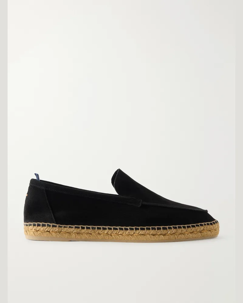 Castañer Nino Suede Espadrilles Black