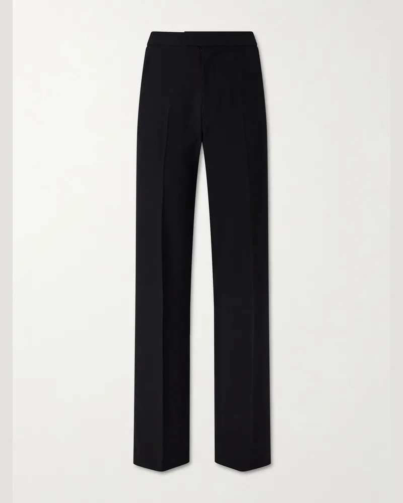 Tom Ford Straight-Leg Wool Trousers Black