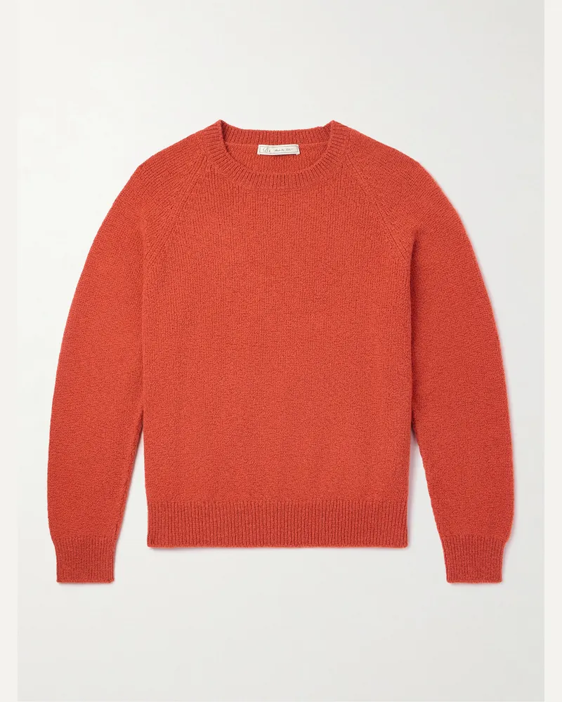 Umit Benan Summer Pull Pullover aus einer Kaschmir-Baumwollmischung Rot