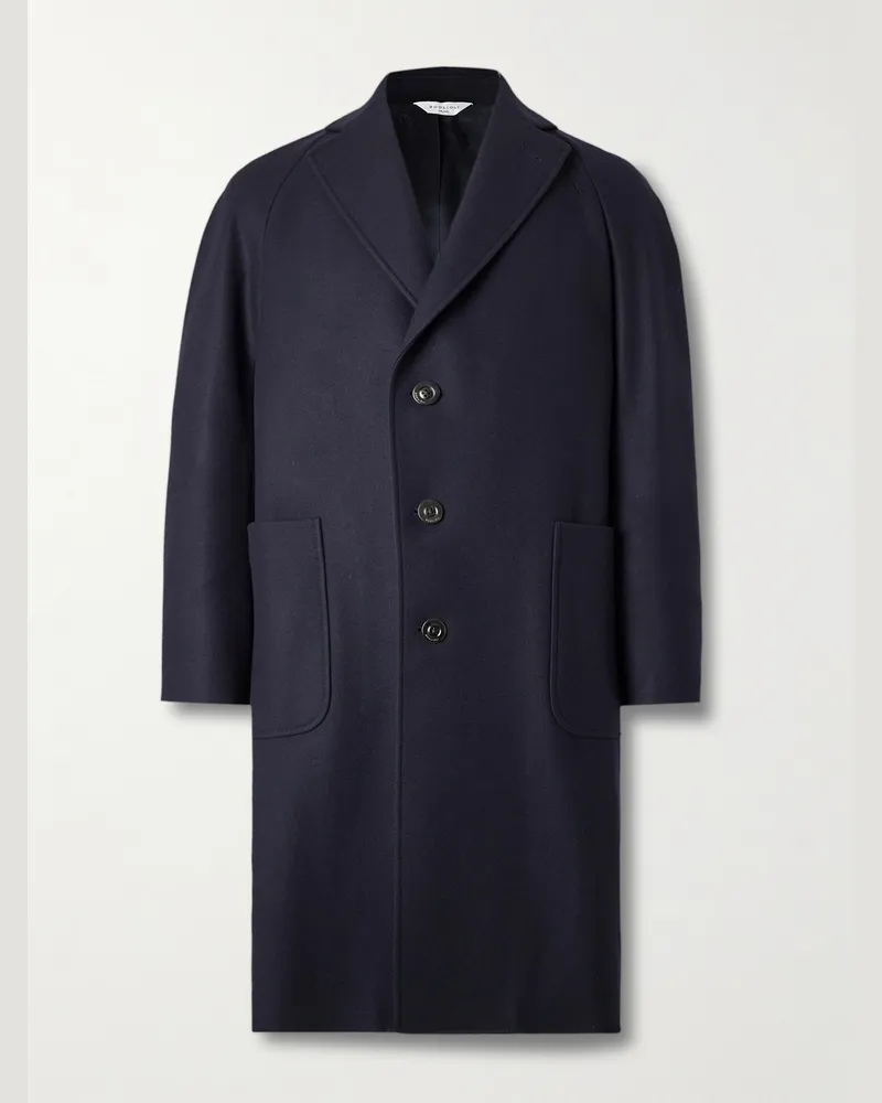 Boglioli Virgin Wool-Blend Coat Blue