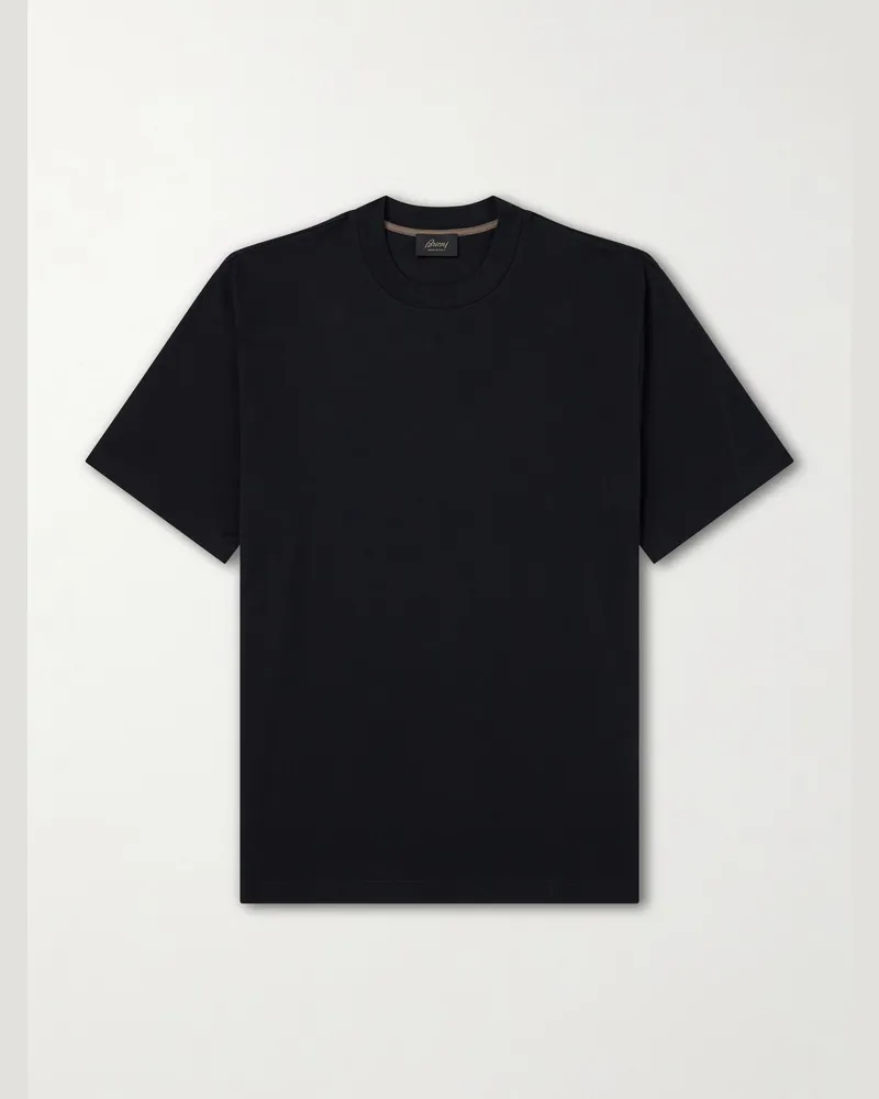 Brioni Cotton-Jersey T-Shirt Black