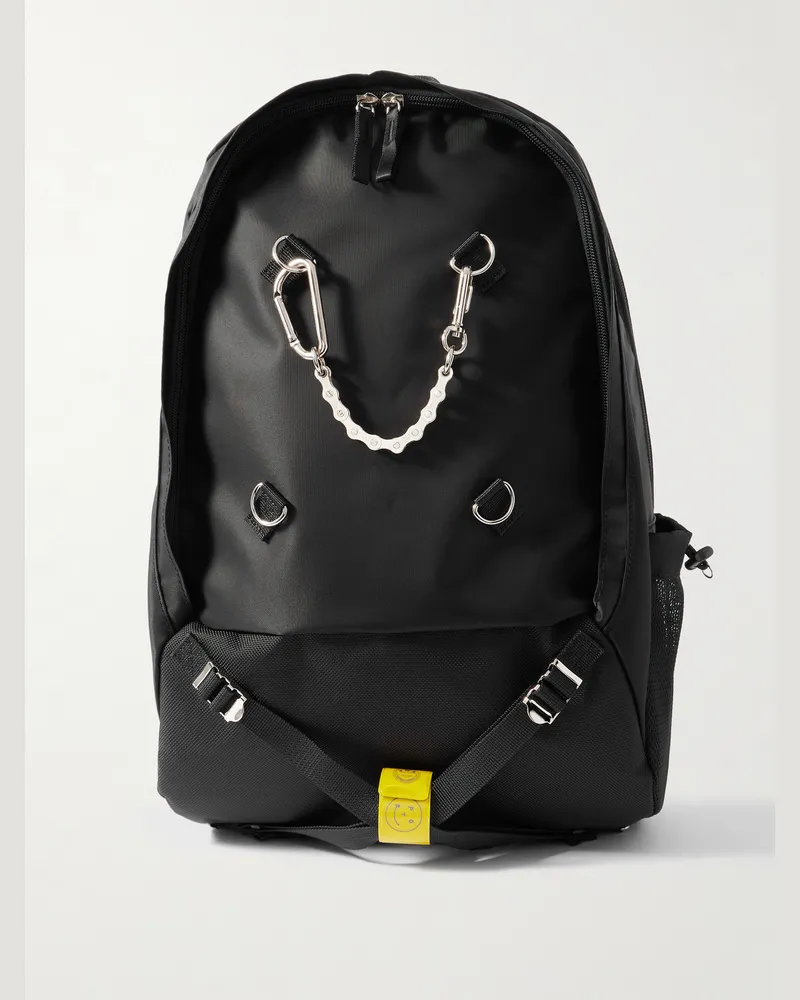 PORTER-YOSHIDA & CO Ride Webbing-Trimmed Nylon Backpack Black