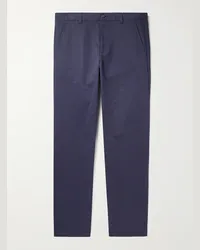 A.P.C. Gerade geschnittene Chino aus Baumwoll-Twill Blau