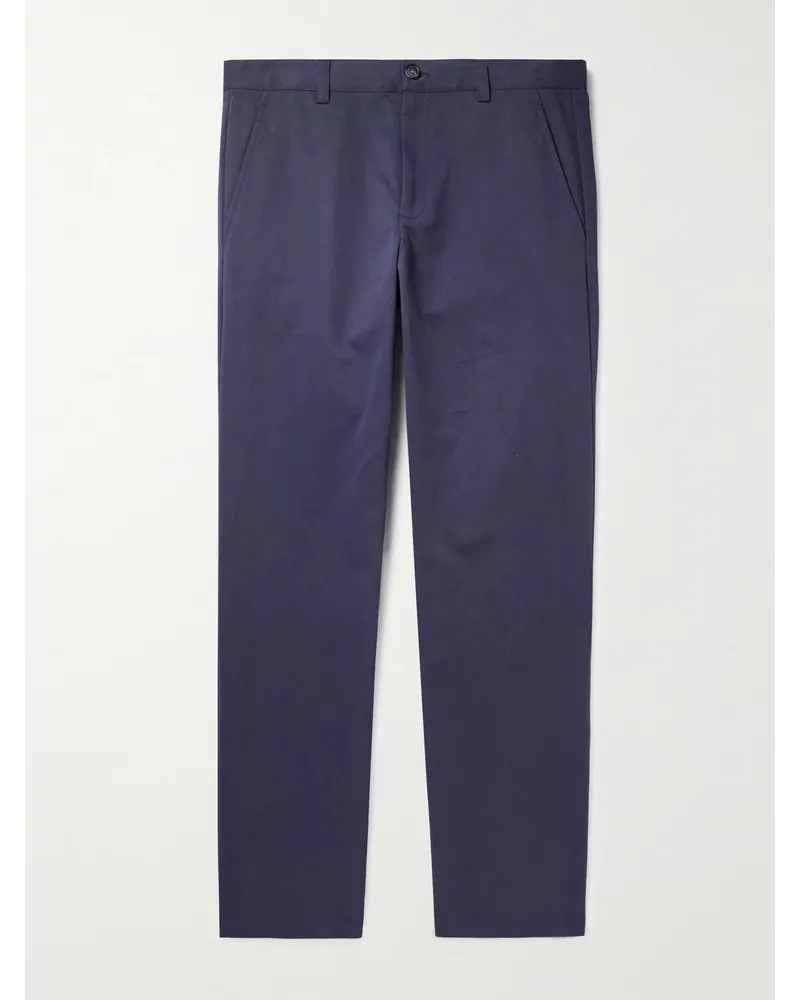 A.P.C. Gerade geschnittene Chino aus Baumwoll-Twill Blau