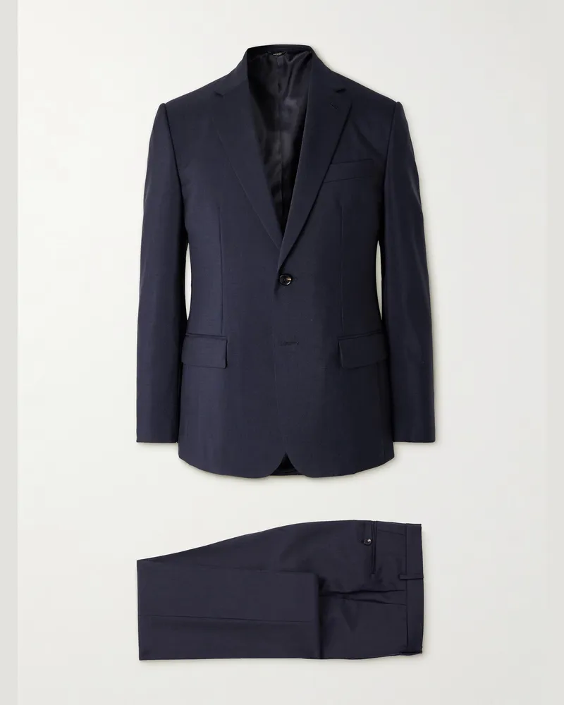 Loro Piana International Anzug aus Mohair Blau
