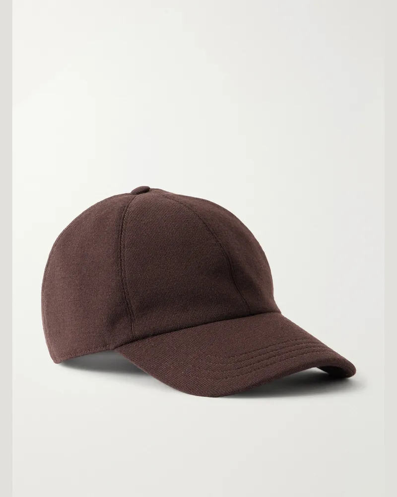 Slowear Zanone Flexwool wool-blend cap Brown