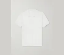 Cable-Knit Cotton Polo Shirt