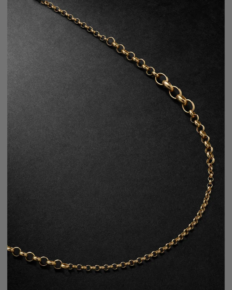 FOUNDRAE Small Graduating Belcher Gliederkette aus 18 Karat Gold Gold