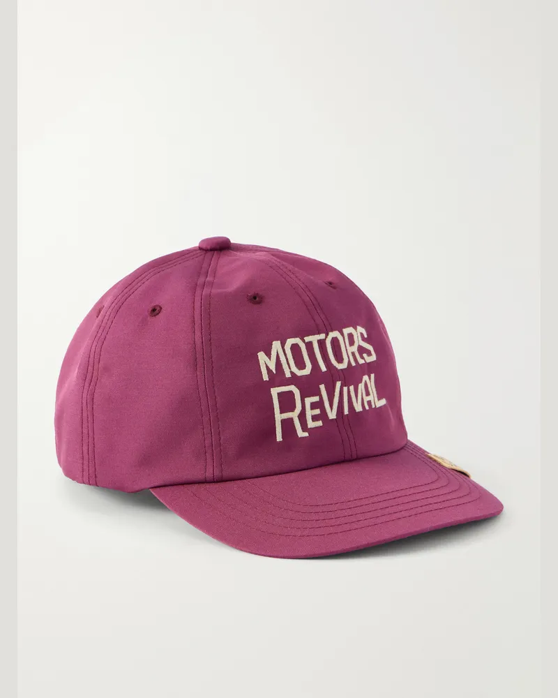 Visvim Excelsior Wool and Silk-Blend Twill Cap Burgundy