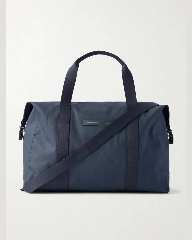 HORIZN STUDIOS SoFo Weekender L Waxed Cotton-Blend Canvas Holdall Blue