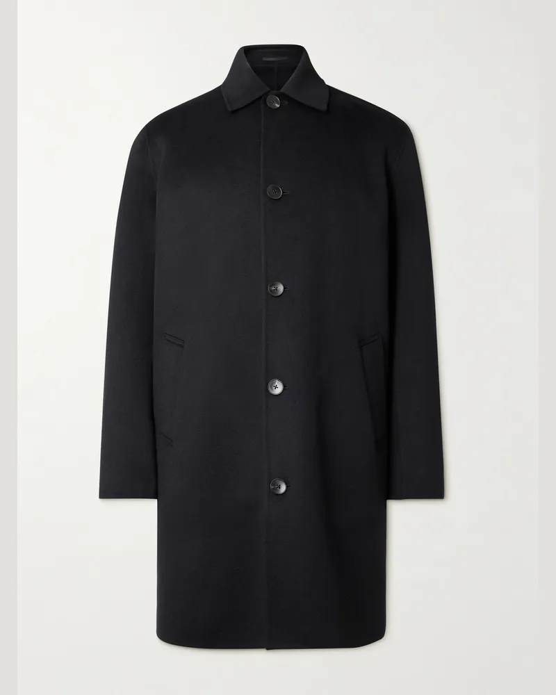 MR P. Double-Faced Wool and Cashmere-Blend Car Coat Black