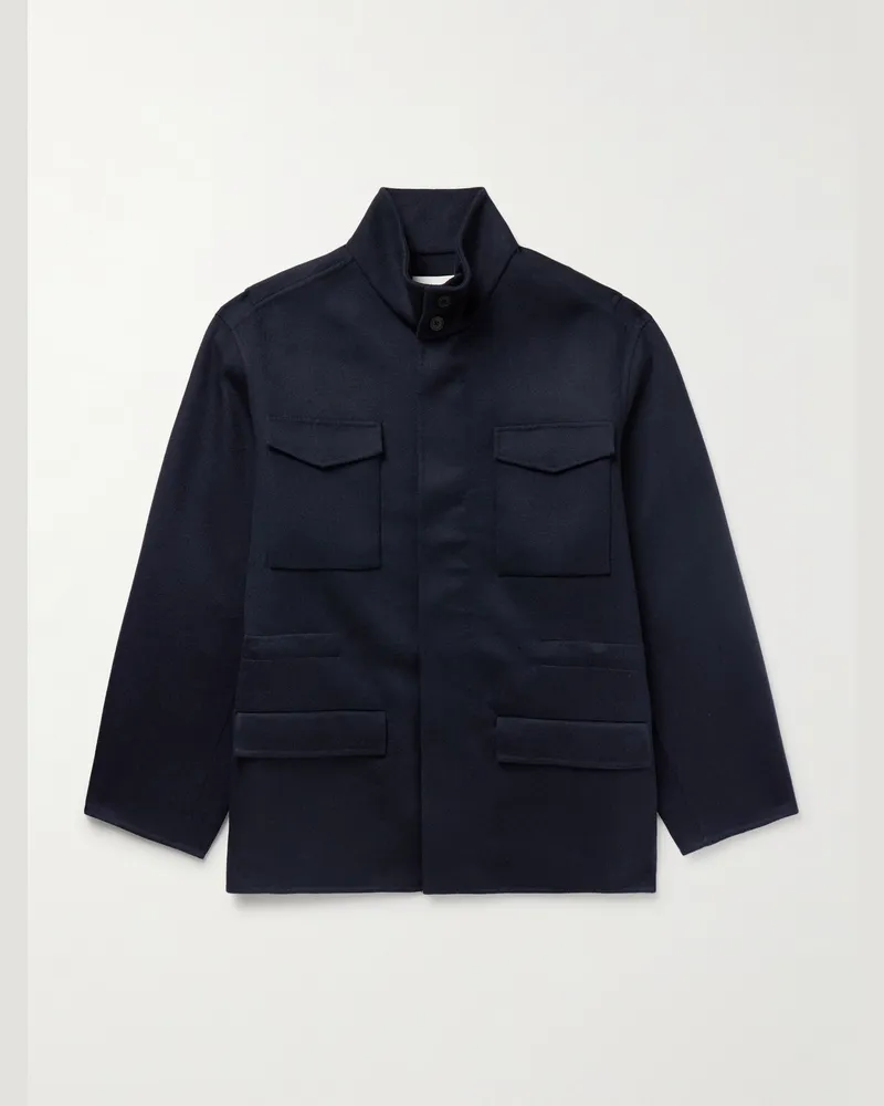The Row Tanith Jacke aus Kaschmir Blau