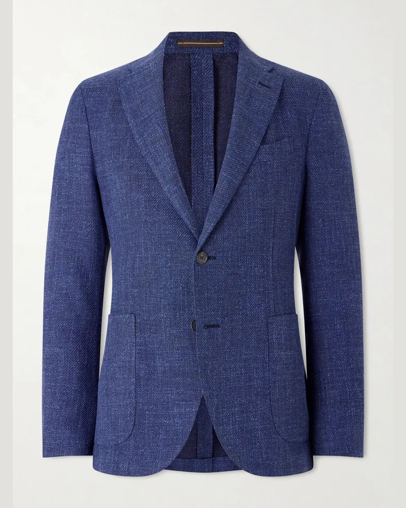 Slowear Slim-Fit Cotton Blazer Blue