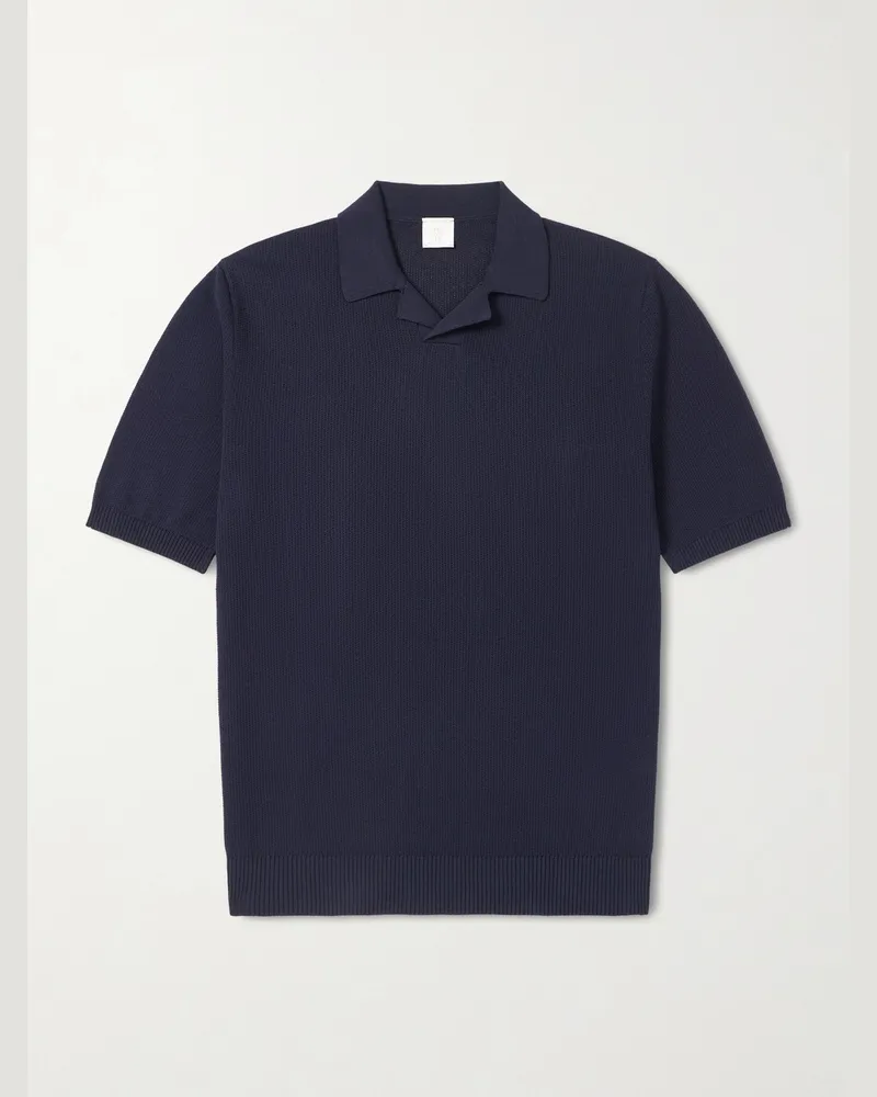 Eleventy Polohemd aus Baumwolle Blau