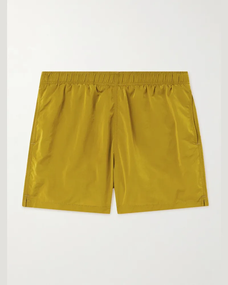 Arket Caspar gerade geschnittene Shorts aus Shell Gelb