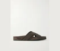 Wicklow Sandalen aus Veloursleder