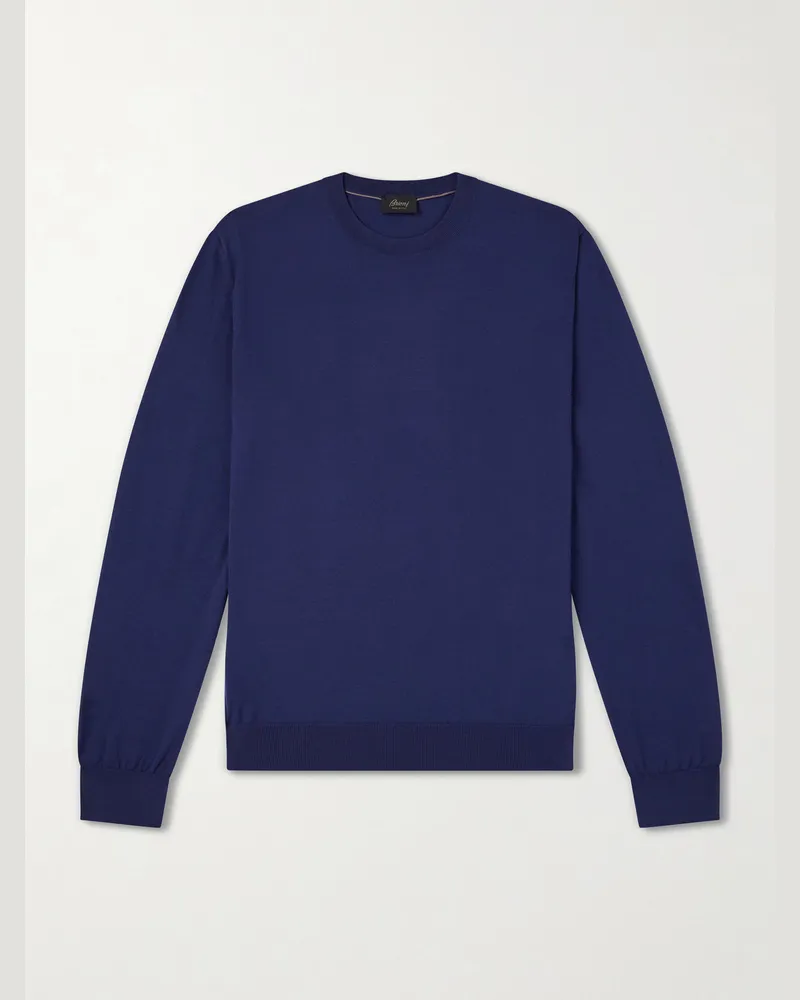 Brioni Wool Sweater Blue