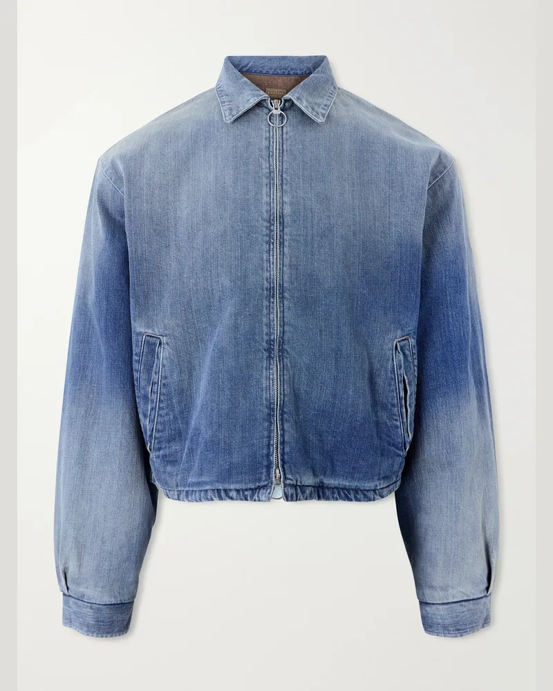 KAPITAL Hacksaw Drizzier 12oz Denim Jacket Blue