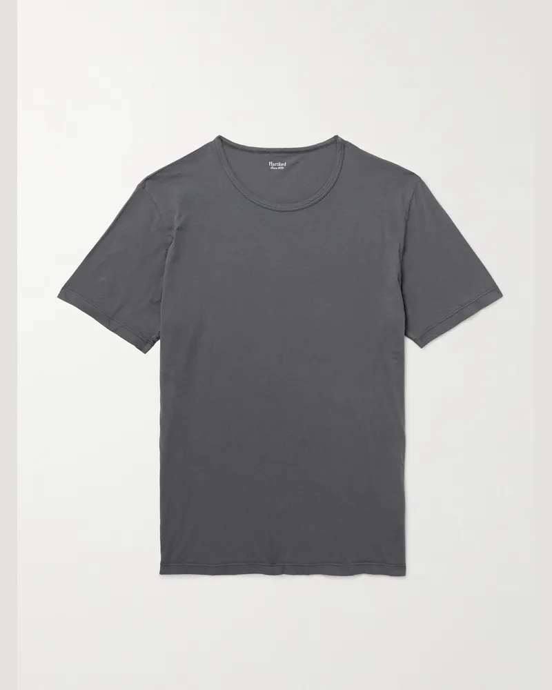 Hartford Cotton-Jersey T-Shirt Gray