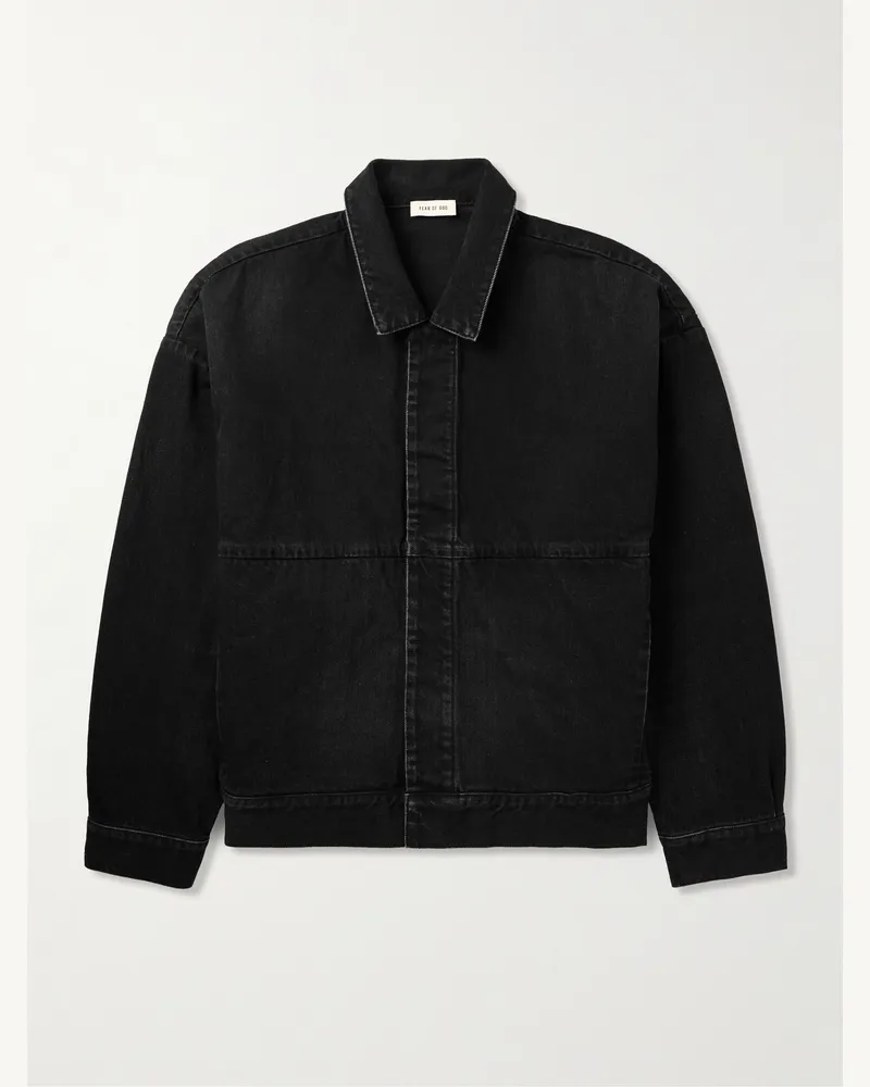 Fear of God Oversized-Jeansjacke aus Denim Schwarz