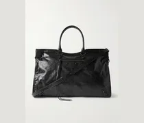 Le City Travel Arena Textured-Leather Tote Bag