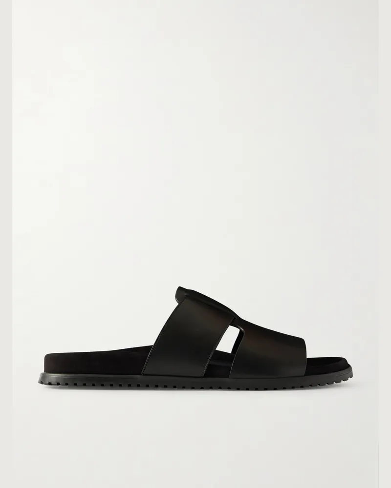 Dolce & Gabbana Leather Sandals Black