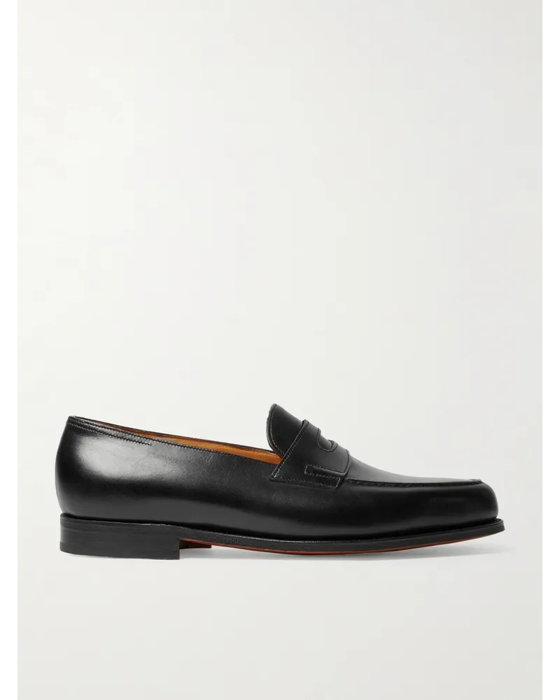 John Lobb Lopez Penny Loafers Aus Leder Schwarz