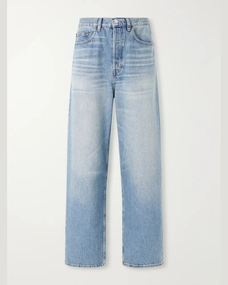 Frame Denim Wide-Leg Jeans Blue