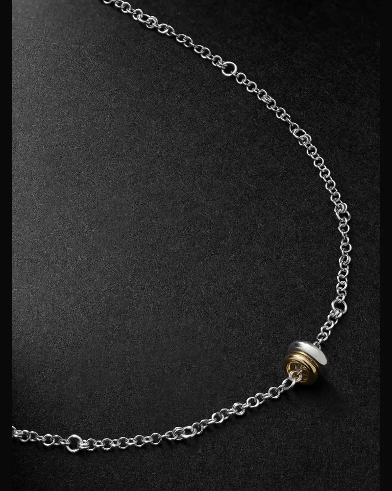 Spinelli Kilcollin Gravity Gliederkette aus Sterlingsilber und 18 Karat Gold Silber