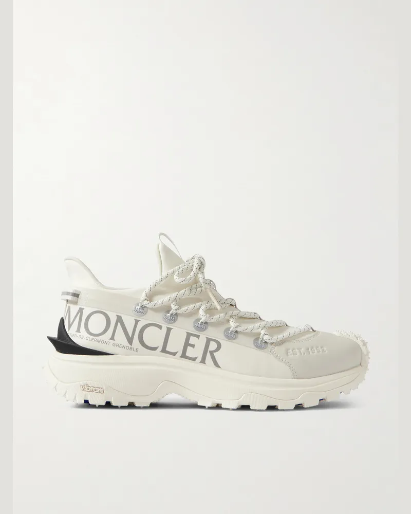 Moncler Trailgrip Lite 2 Sneakers aus Ripstop mit Logoprint und Gummibesatz Weiß