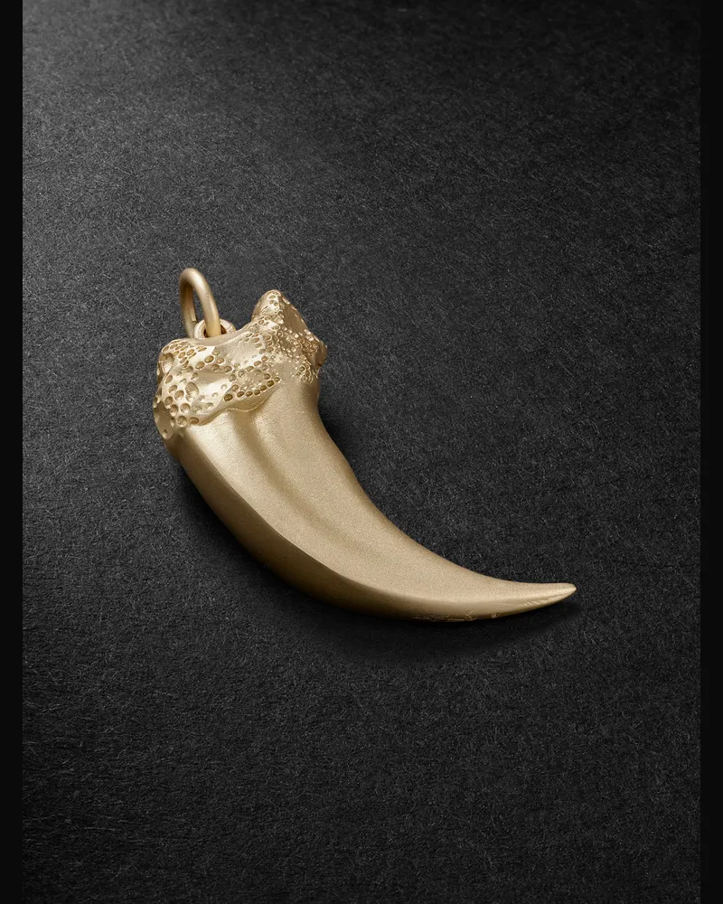 Jacquie Aiche Anhänger in Krallenform aus 14 Karat Gold Gold